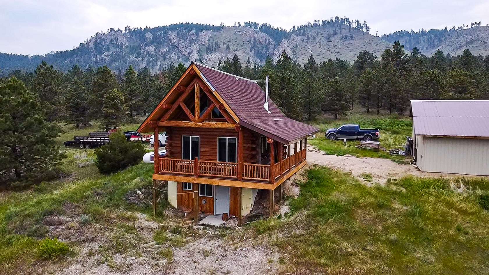 10 Acres of Residential Land with Home for Sale in Landusky, Montana