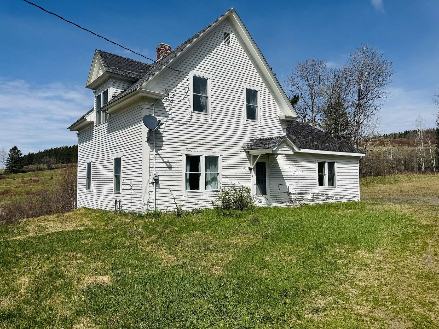 74 Acres of Agricultural Land with Home for Sale in New Canada Town, Maine