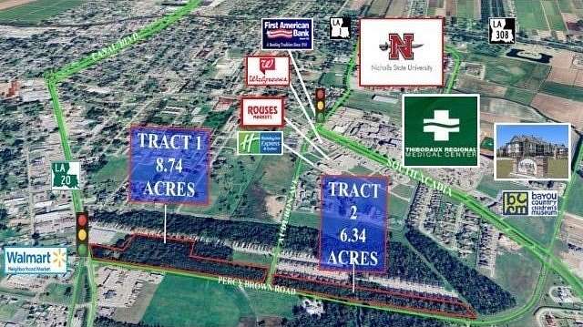 14.9 Acres of Commercial Land for Sale in Thibodaux, Louisiana