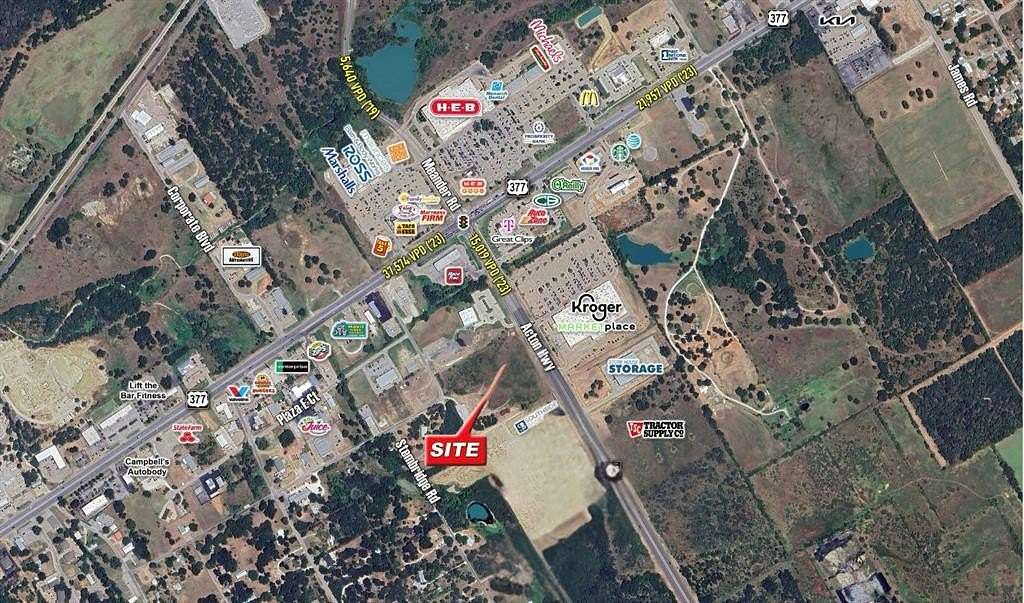 4.38 Acres of Commercial Land for Sale in Granbury, Texas