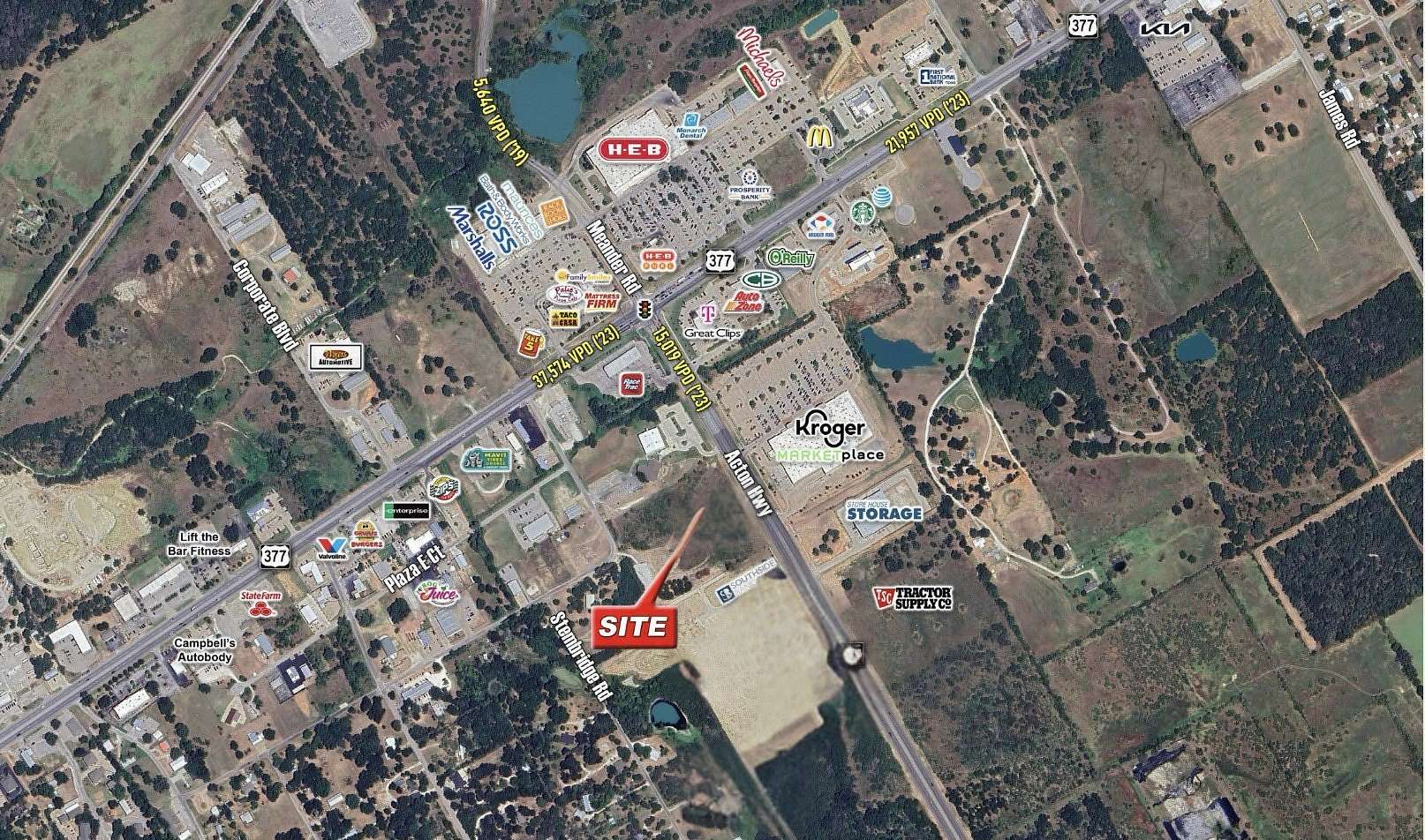 4.38 Acres of Commercial Land for Sale in Granbury, Texas