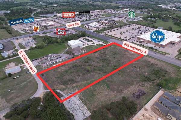 4.38 Acres of Commercial Land for Sale in Granbury, Texas