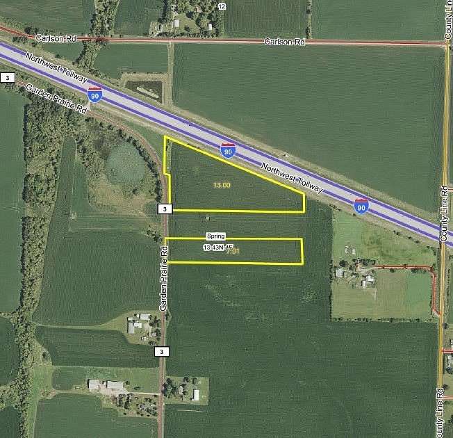 20 Acres of Agricultural Land for Sale in Garden Prairie, Illinois