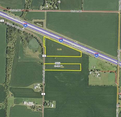 20 Acres of Agricultural Land for Sale in Garden Prairie, Illinois