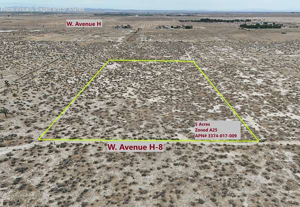5.14 Acres of Residential Land for Sale in Lancaster, California