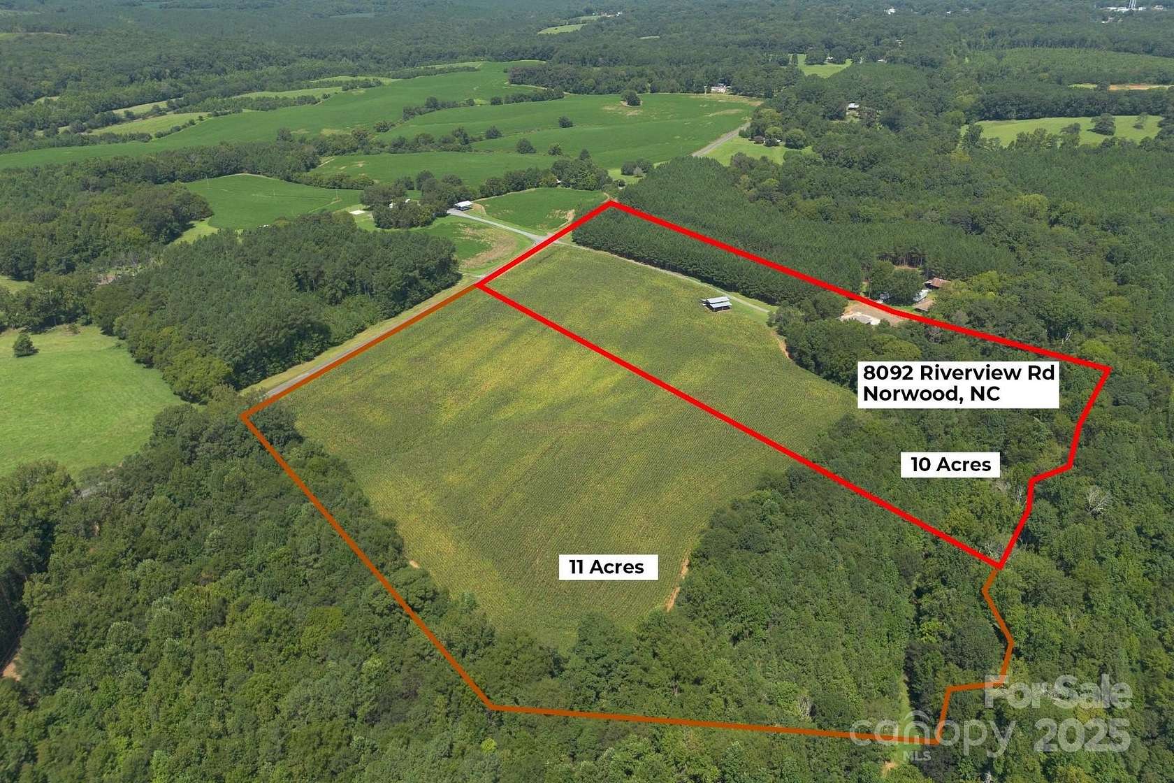 11 Acres of Land for Sale in Norwood, North Carolina
