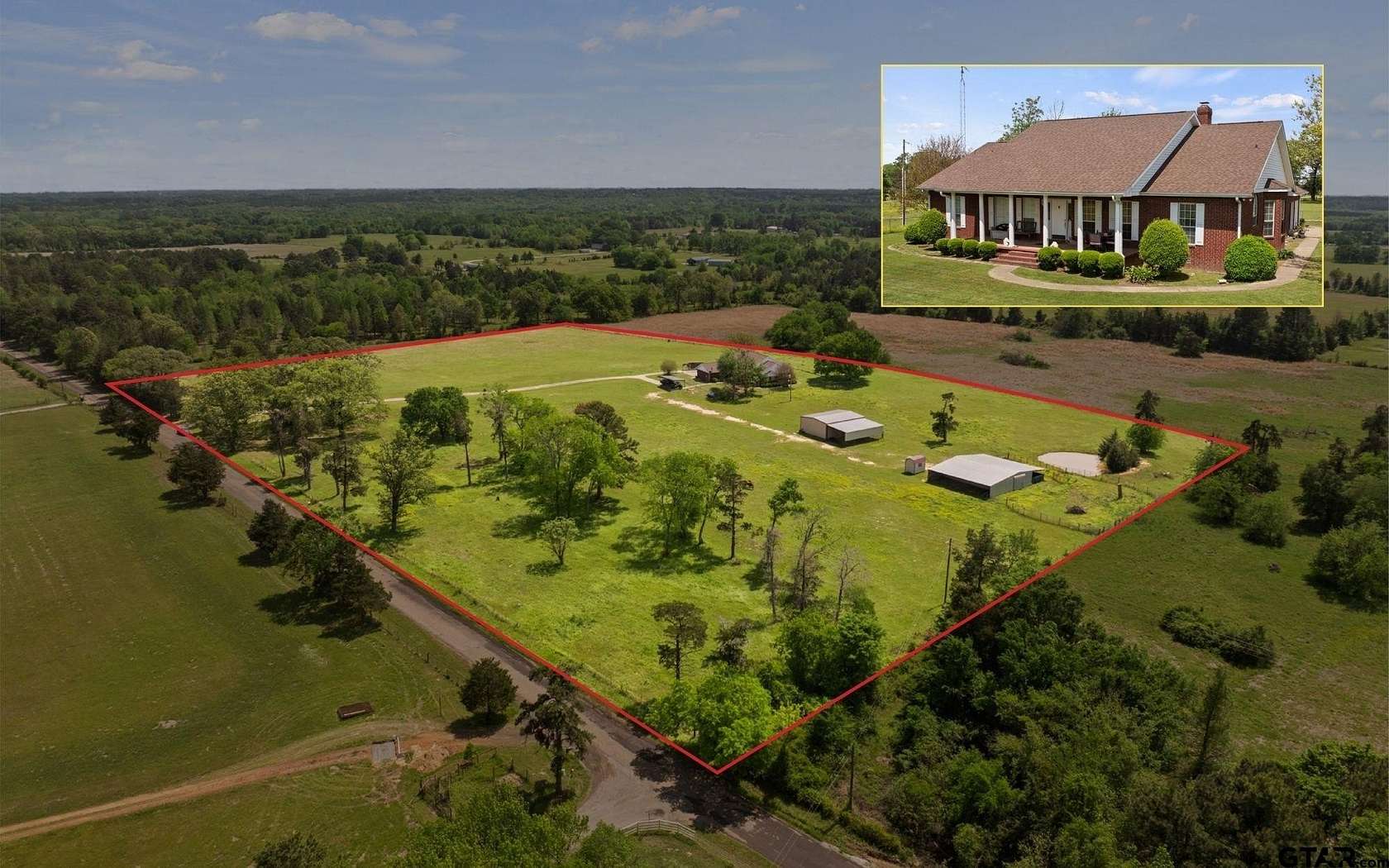 14 Acres of Land with Home for Sale in Mount Pleasant, Texas
