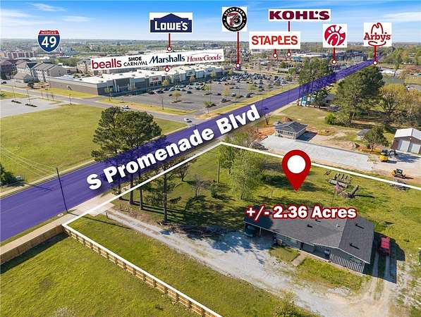 2.36 Acres of Mixed-Use Land for Sale in Rogers, Arkansas