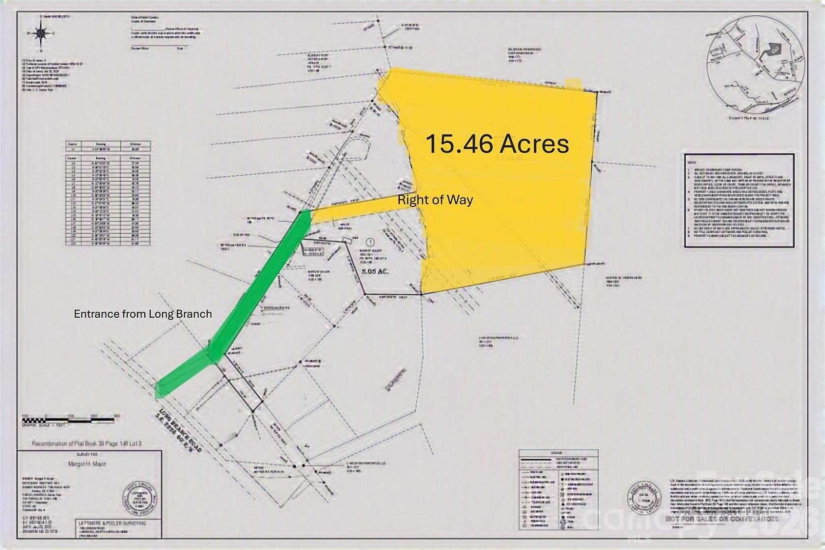15.5 Acres of Land for Sale in Grover, North Carolina
