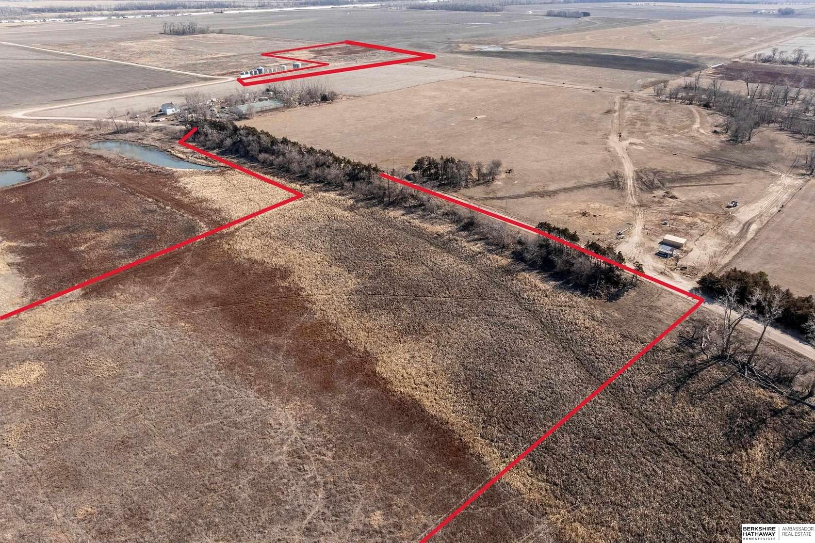 23.5 Acres of Recreational Land & Farm for Sale in Tekamah, Nebraska