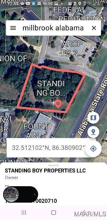 1.52 Acres of Commercial Land for Sale in Millbrook, Alabama