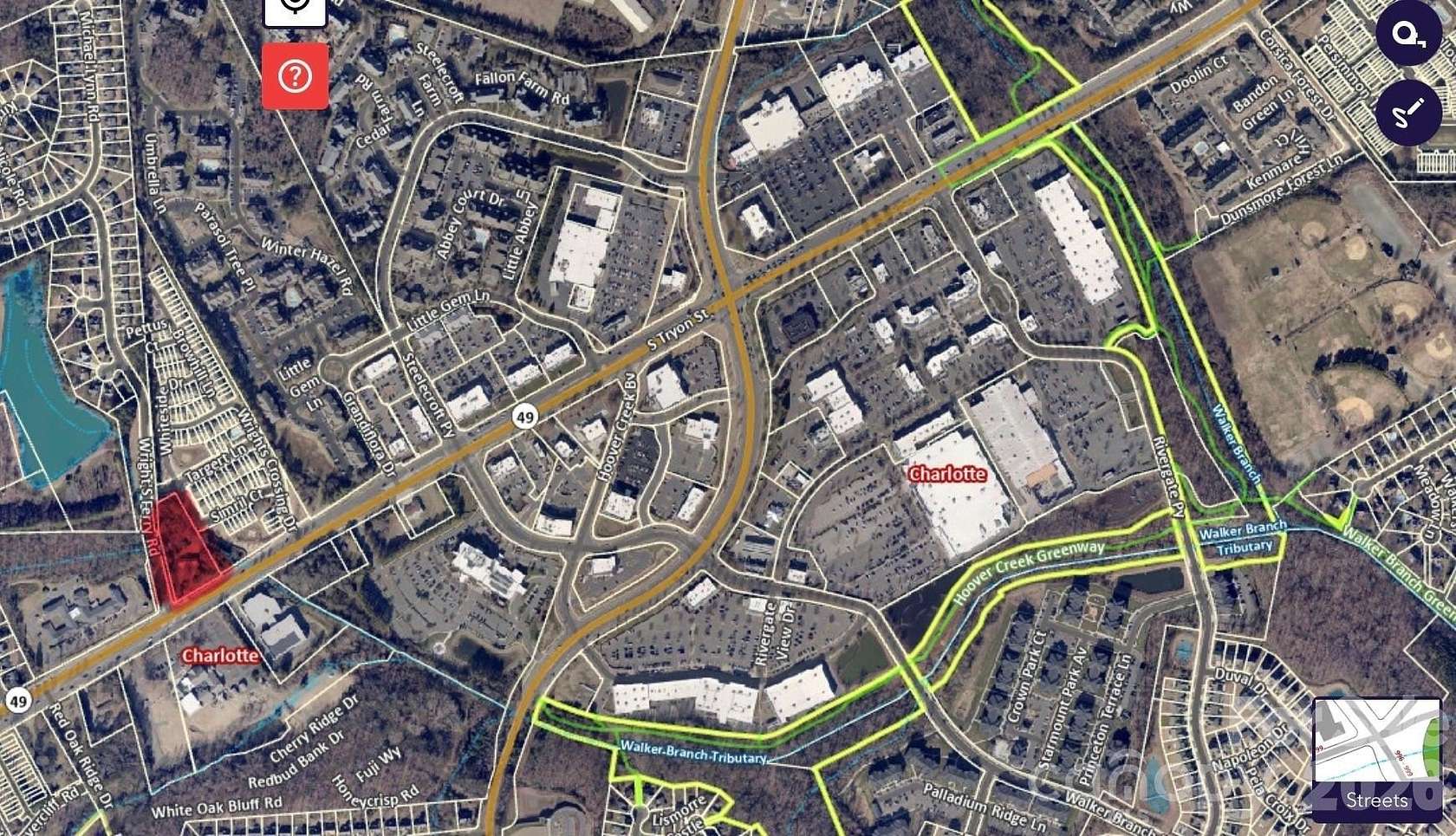 1.75 Acres of Commercial Land for Sale in Charlotte, North Carolina