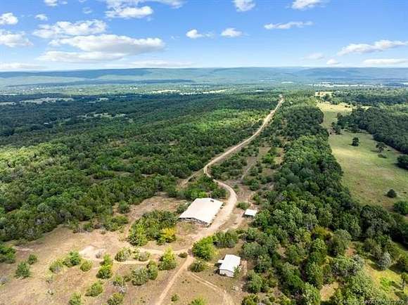 216 Acres of Recreational Land with Home for Sale in Antlers, Oklahoma