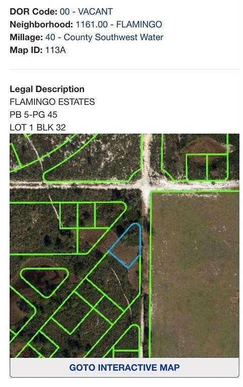 0.44 Acres of Residential Land for Sale in Sebring, Florida