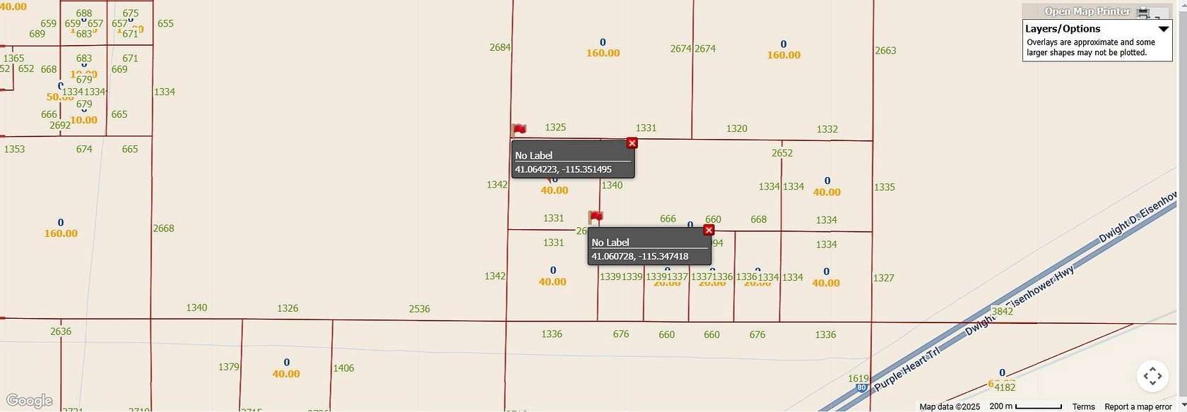 40 Acres of Recreational & Residential Land for Sale in Deeth, Nevada