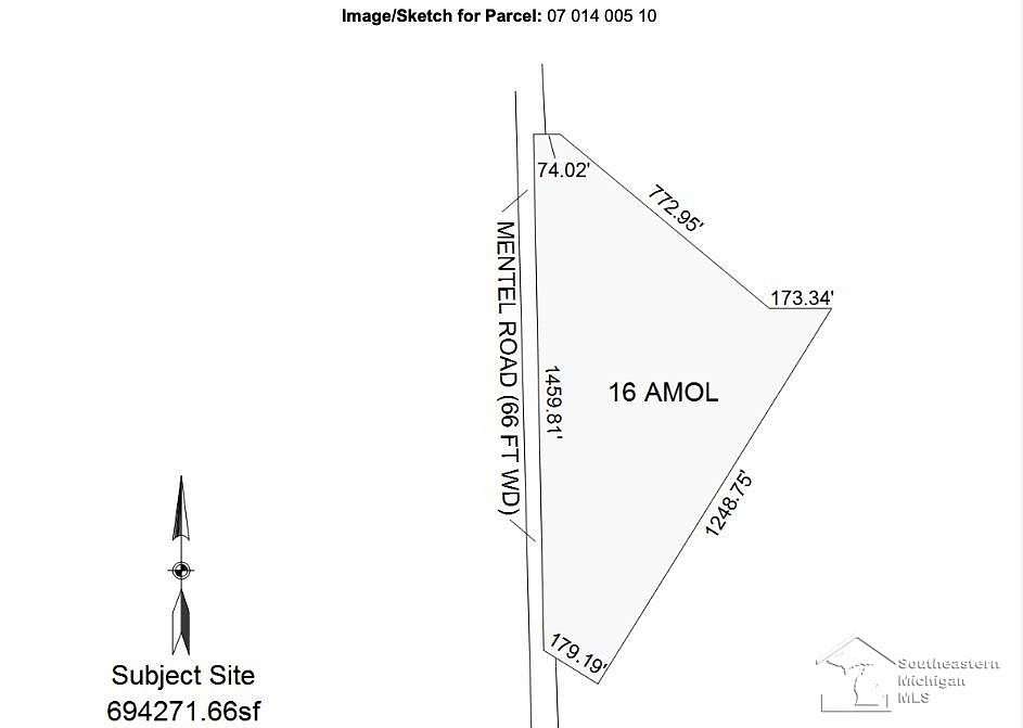 16 Acres of Land for Sale in Monroe, Michigan