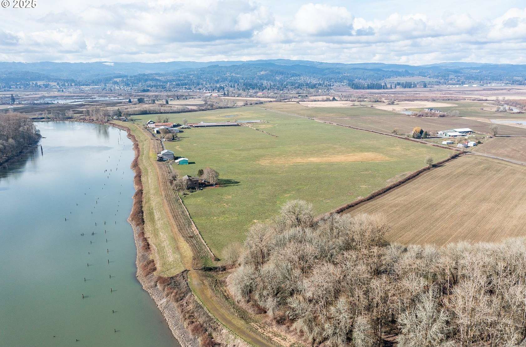 92 Acres of Agricultural Land with Home for Sale in Scappoose, Oregon