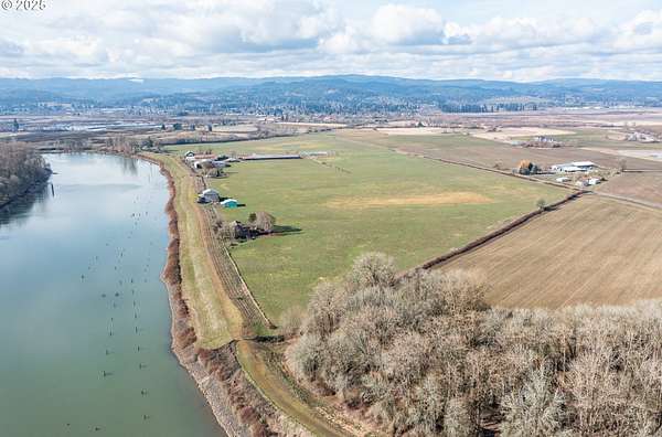 92 Acres of Agricultural Land with Home for Sale in Scappoose, Oregon