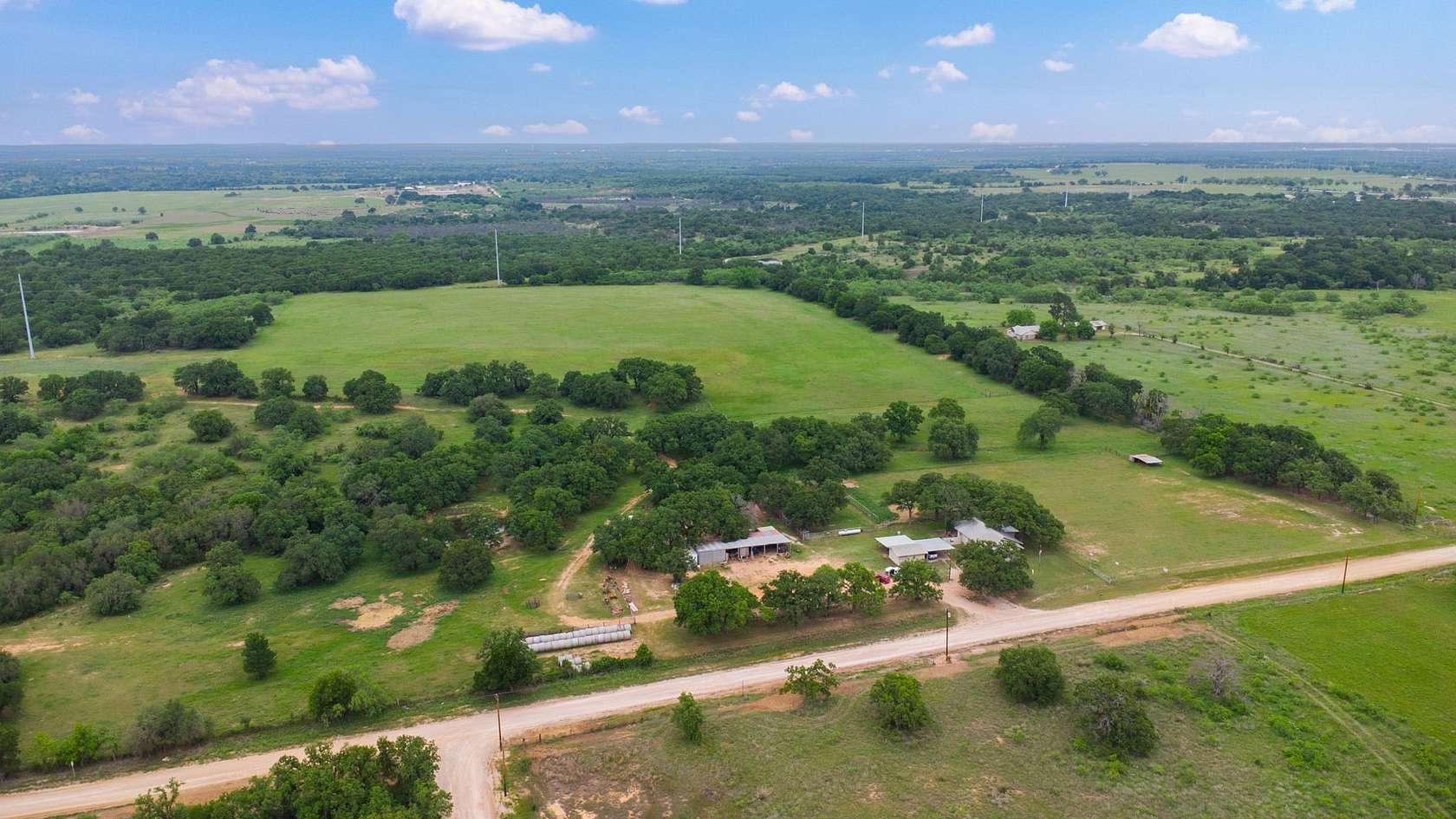 165 Acres of Land with Home for Sale in Eastland, Texas
