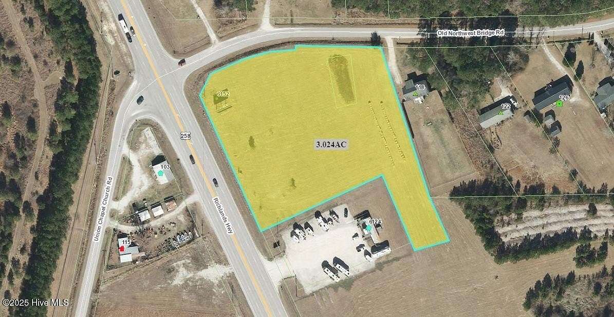 3 Acres of Commercial Land for Sale in Richlands, North Carolina