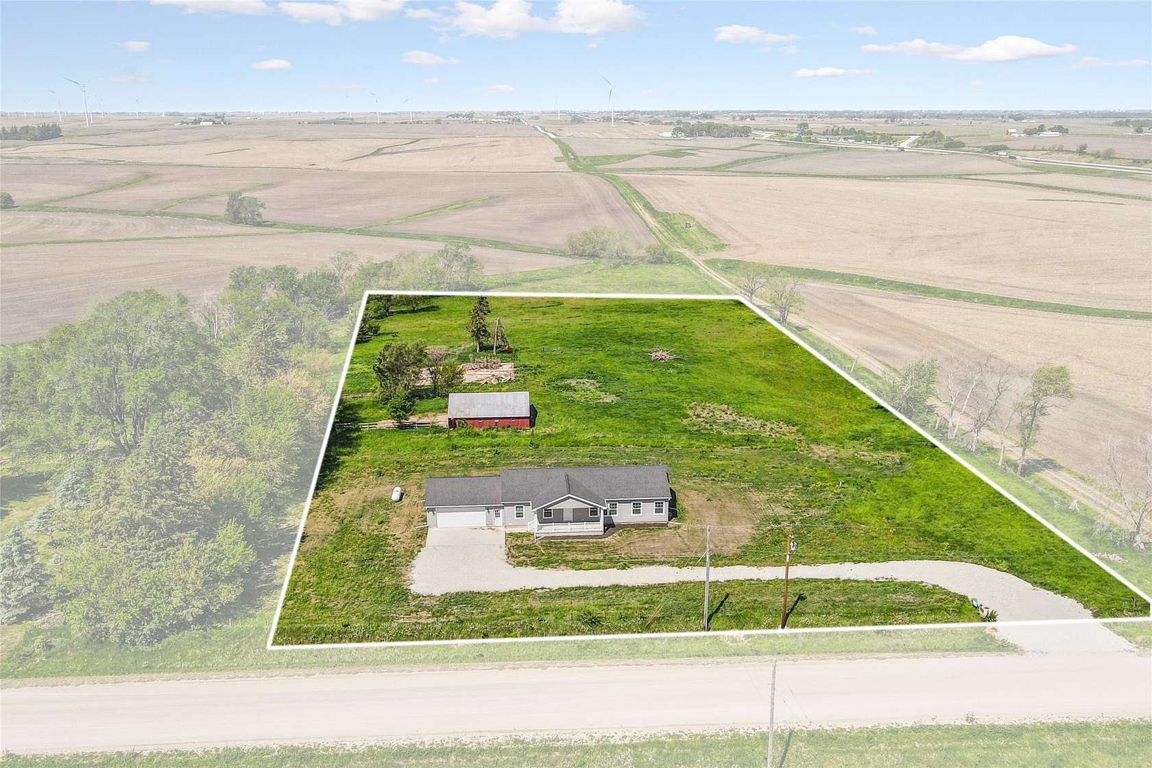 5.1 Acres of Land with Home for Sale in Dexter, Iowa