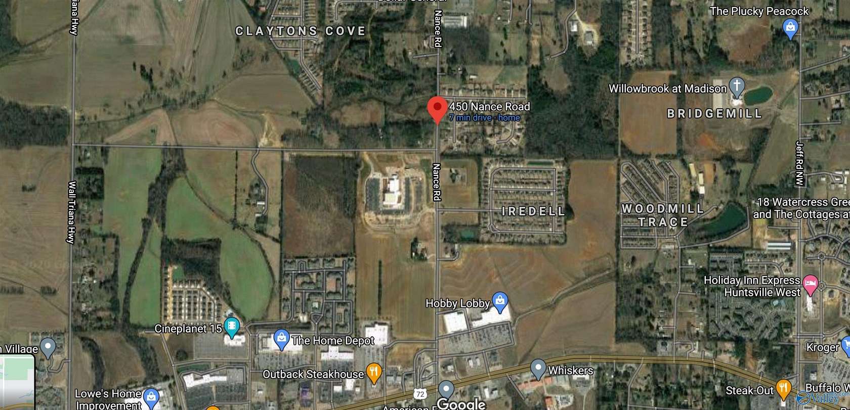 7.9 Acres of Land for Sale in Madison, Alabama