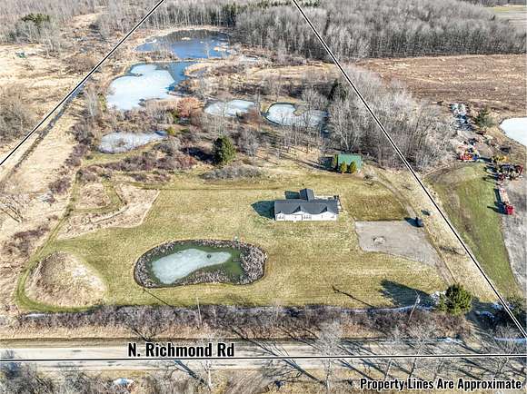 60.7 Acres of Recreational Land with Home for Sale in Pierpont, Ohio