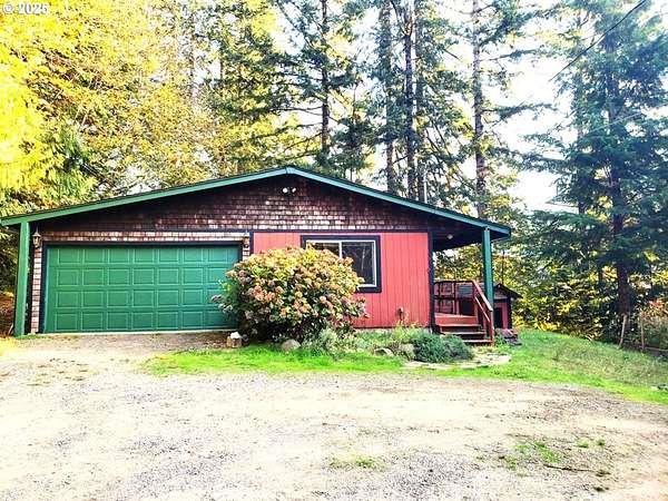 5.89 Acres of Residential Land with Home for Sale in Mapleton, Oregon