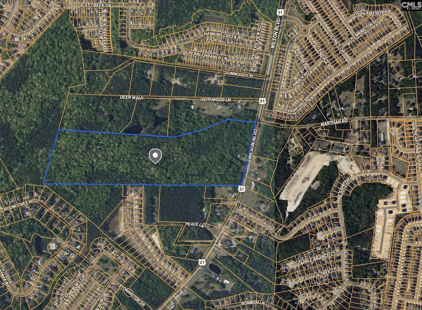 50 Acres of Land for Sale in Blythewood, South Carolina