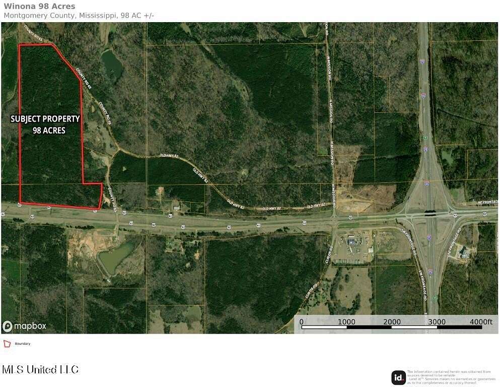 98 Acres of Recreational Land for Sale in McCarley, Mississippi