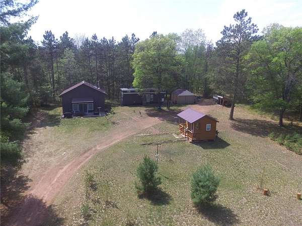 20.1 Acres of Land with Home for Sale in Webb Lake, Wisconsin