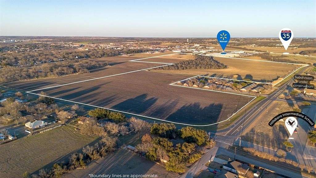 99 Acres of Mixed-Use Land for Sale in Hillsboro, Texas