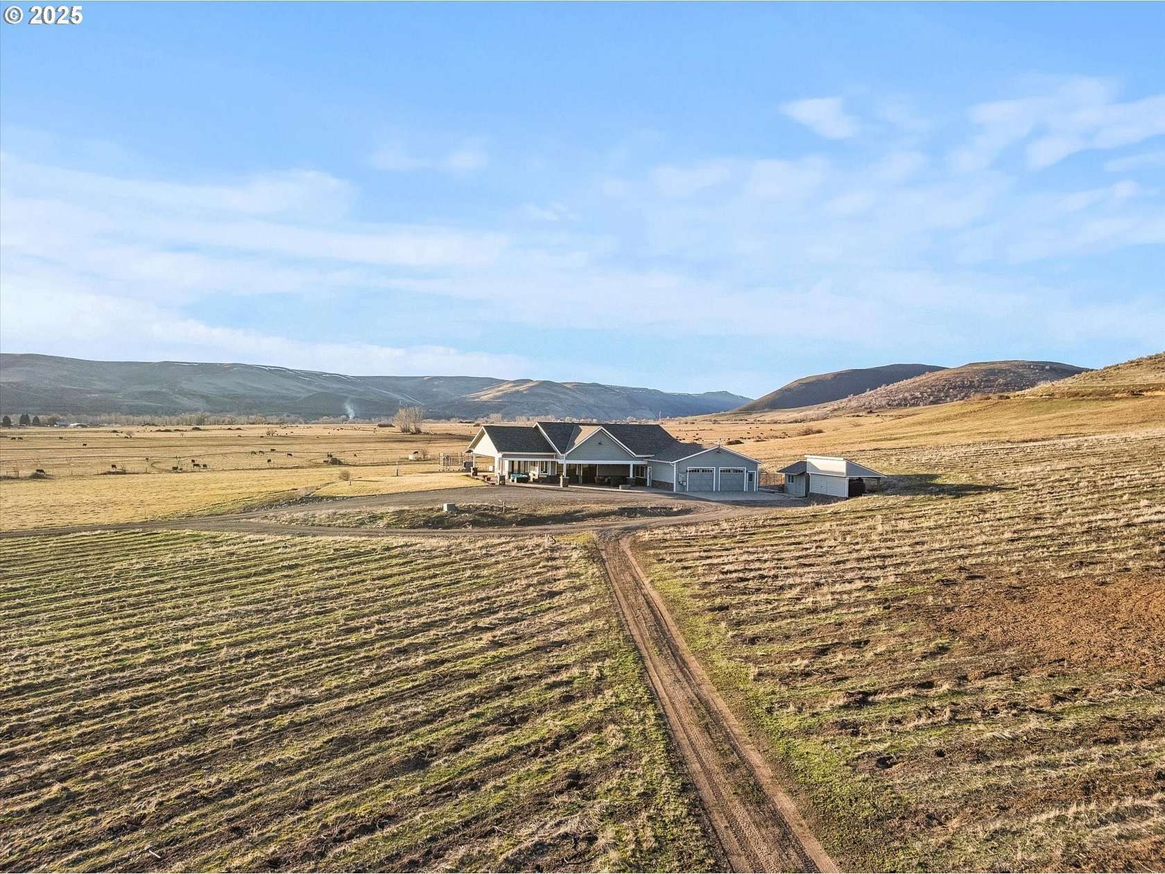 37.6 Acres of Agricultural Land with Home for Sale in Richland, Oregon