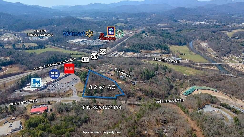 3.2 Acres of Commercial Land for Sale in Franklin, North Carolina