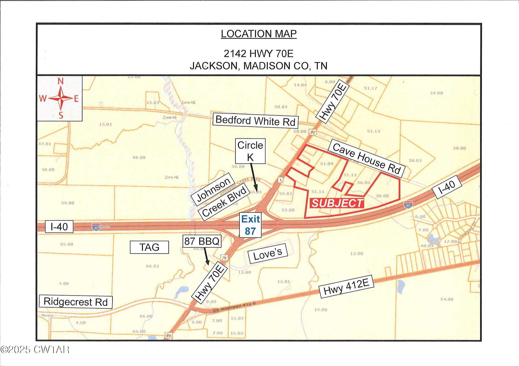 40 Acres of Commercial Land for Sale in Jackson, Tennessee
