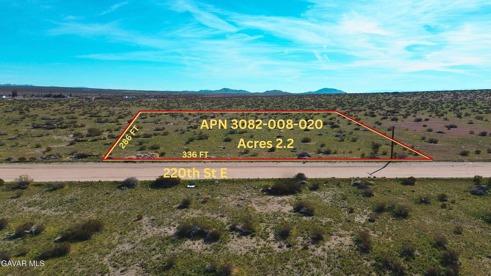 2.2 Acres of Land for Sale in Palmdale, California