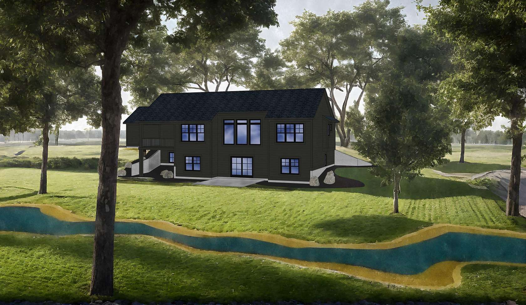 3 Acres of Residential Land with Home for Sale in Ada, Michigan