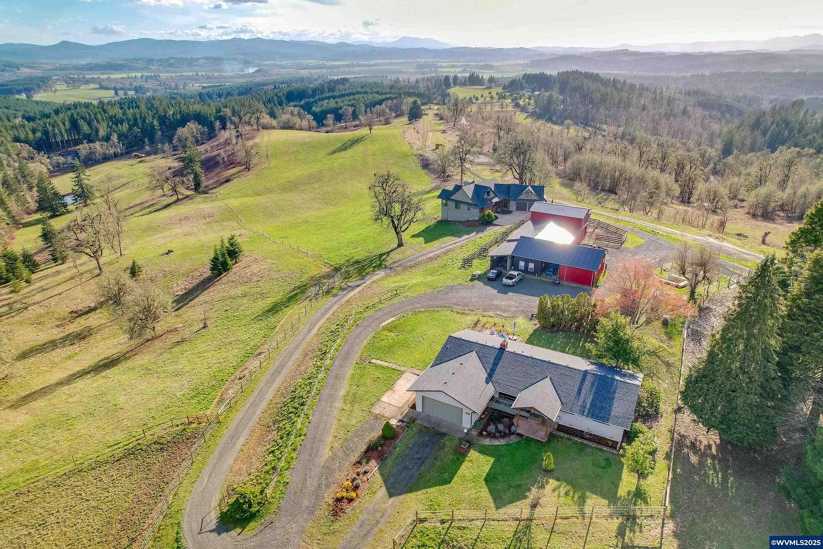 9.32 Acres of Land with Home for Sale in Monmouth, Oregon