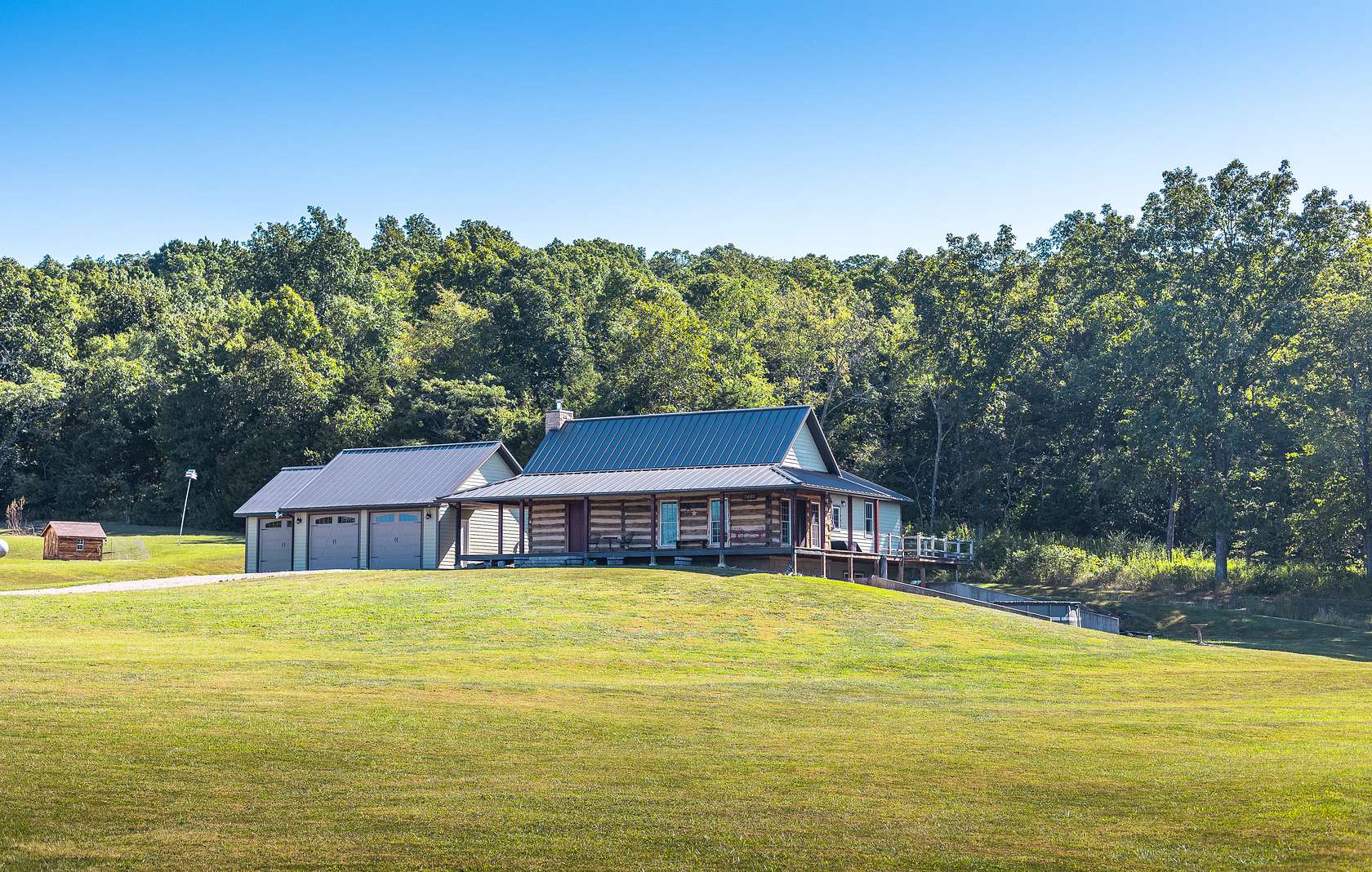 10 Acres of Recreational Land with Home for Sale in Fredericktown, Missouri