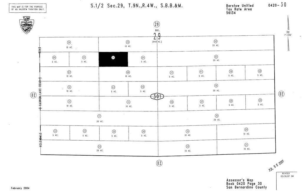 5 Acres of Residential Land for Sale in Helendale, California