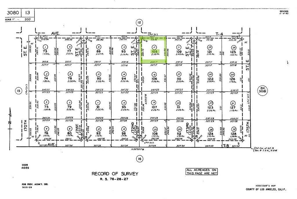 2.49 Acres of Residential Land for Sale in Palmdale, California