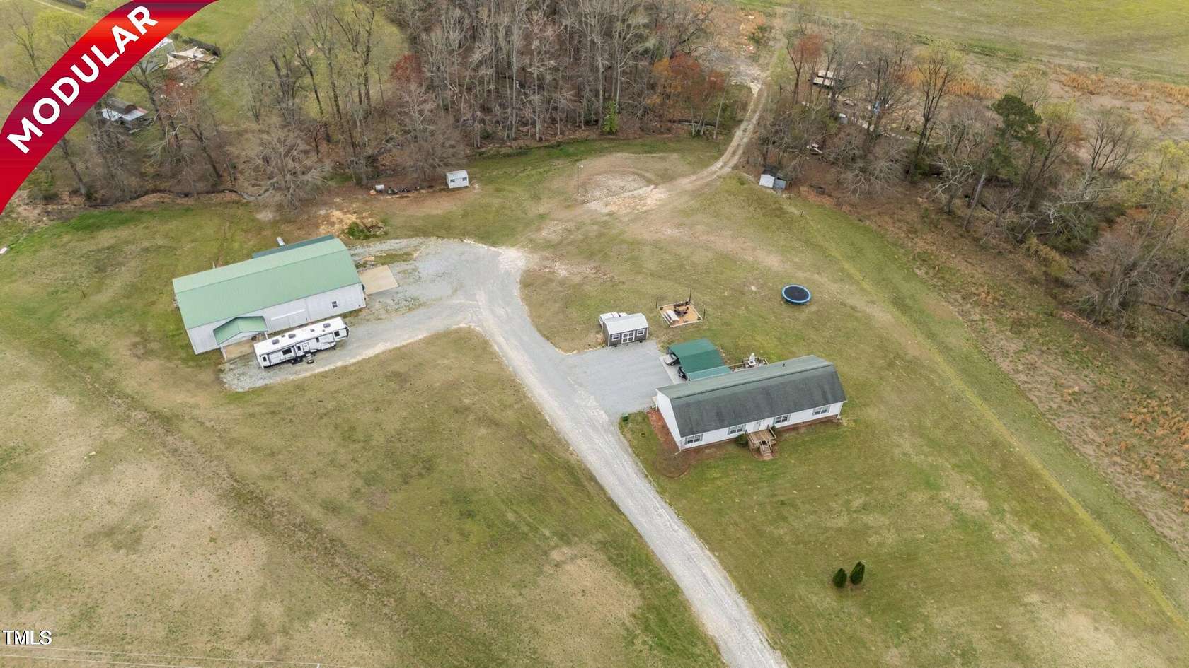 4.14 Acres of Residential Land with Home for Sale in Angier, North Carolina