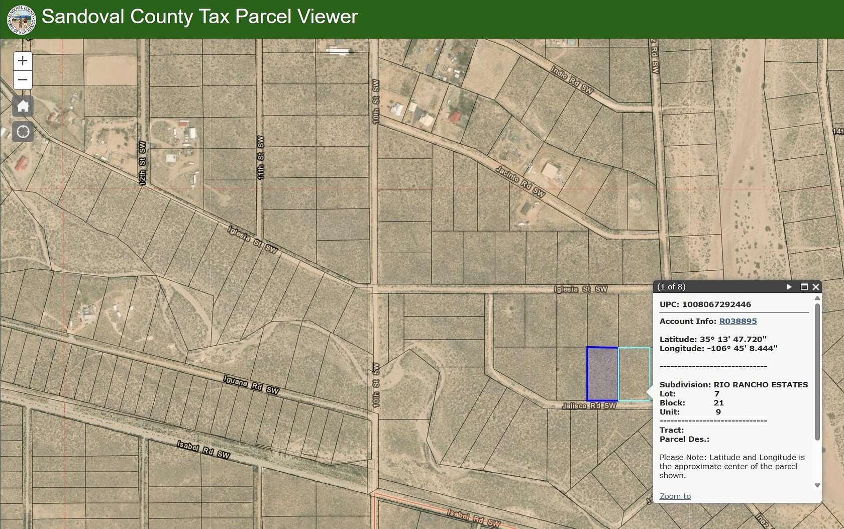 1 Acre of Land for Sale in Rio Rancho, New Mexico