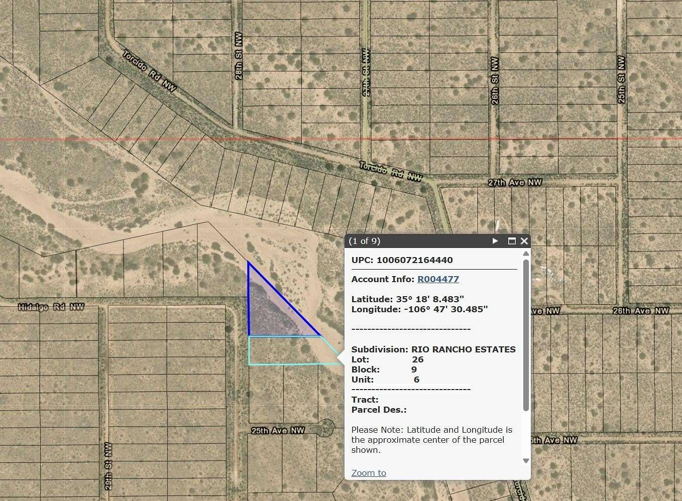 2.2 Acres of Land for Sale in Rio Rancho, New Mexico