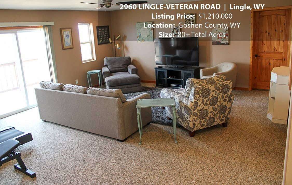 80 Acres of Agricultural Land with Home for Sale in Lingle, Wyoming