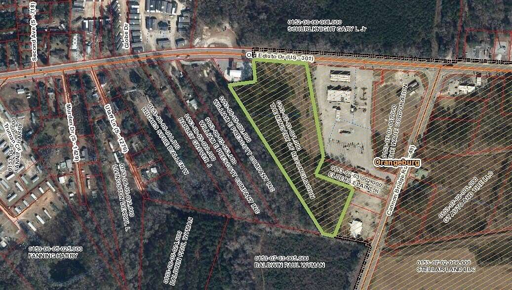 9 Acres of Commercial Land for Sale in Orangeburg, South Carolina