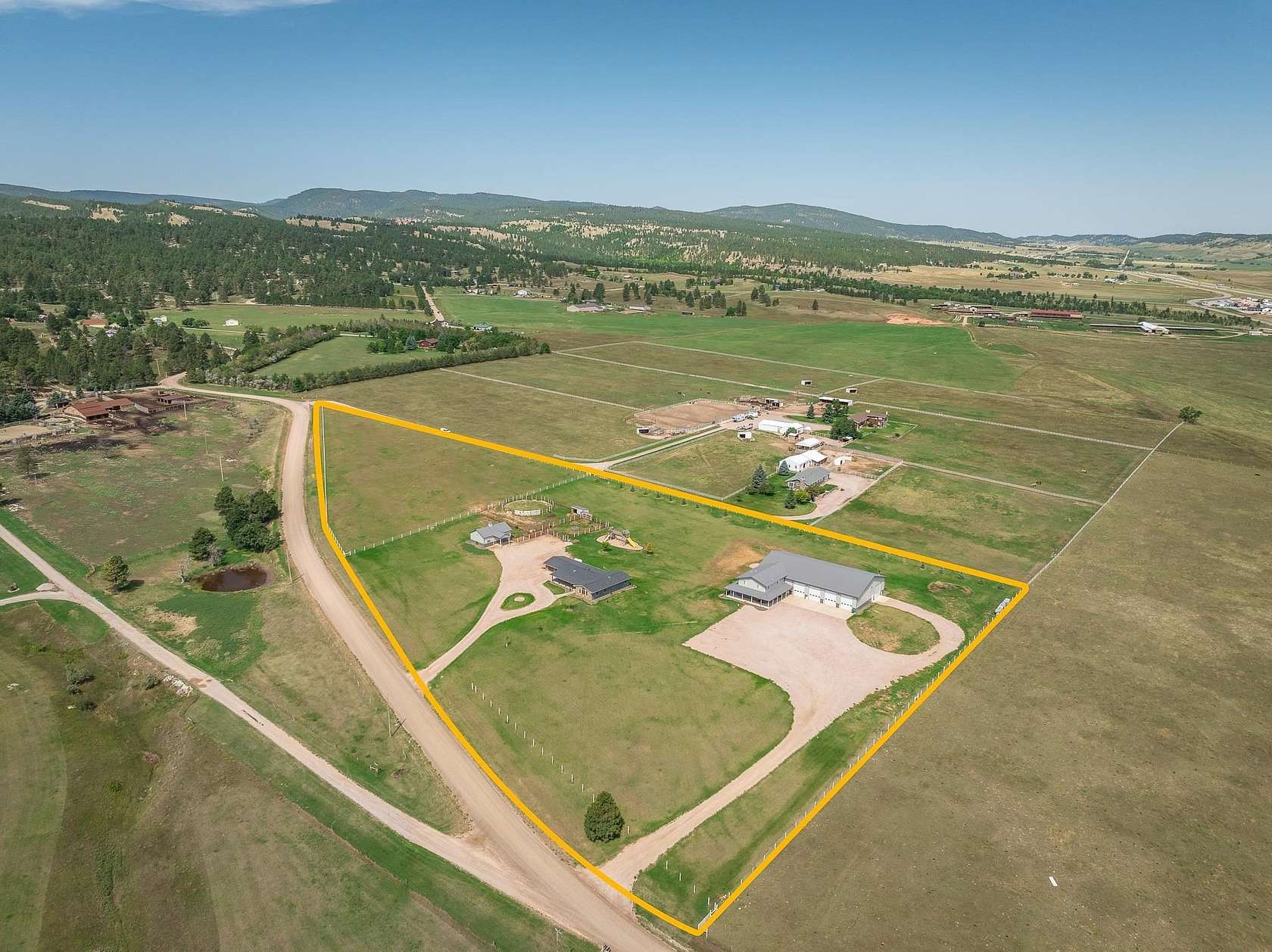 9.3 Acres of Land with Home for Sale in Piedmont, South Dakota