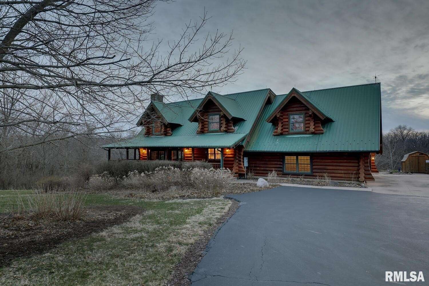 11 Acres of Recreational Land with Home for Sale in Browning, Illinois