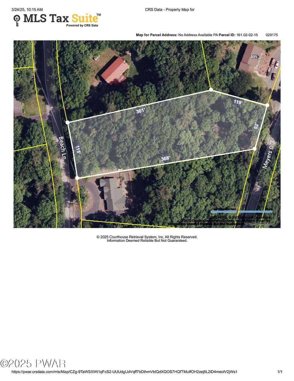 1 Acre of Residential Land for Sale in Dingmans Ferry, Pennsylvania