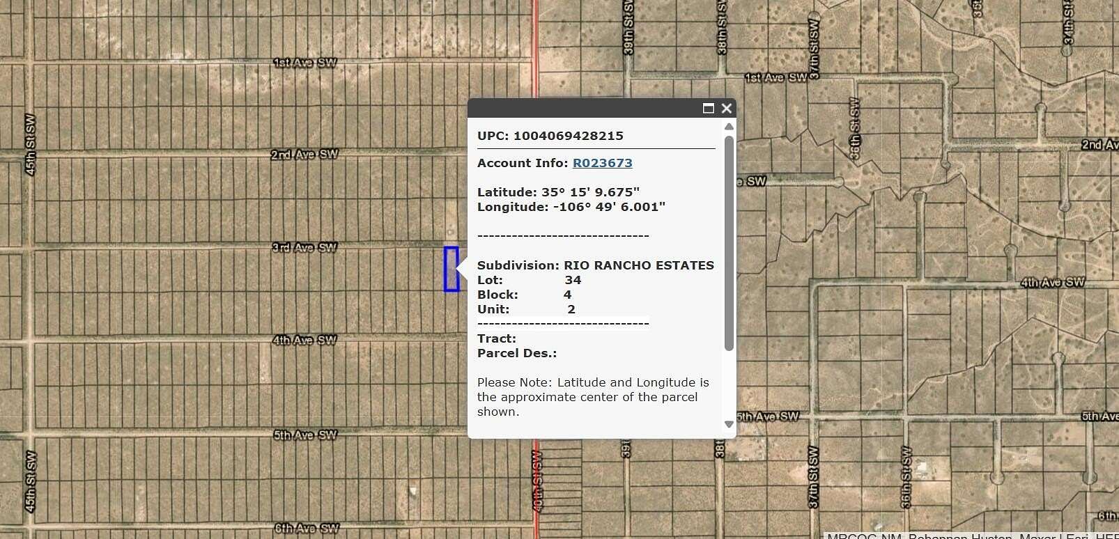 0.5 Acres of Land for Sale in Rio Rancho, New Mexico